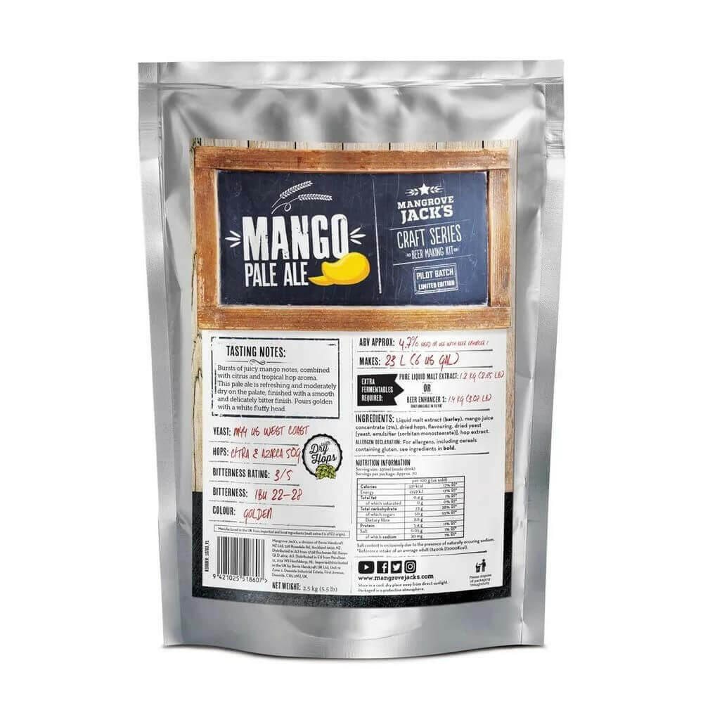 Mangrove Jacks Mango Pale Ale Beer Kit | The Home Brew Shop | 10783