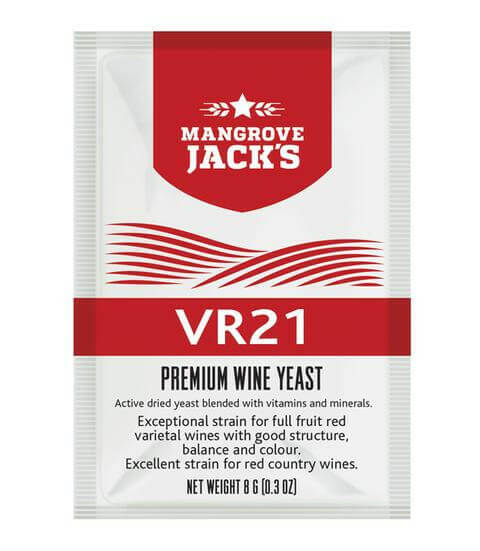 Mangrove Jacks Wine Yeast - VR21 - Suitable for general Purpose Red Wines | The Home Brew Shop | 102881 - 10642