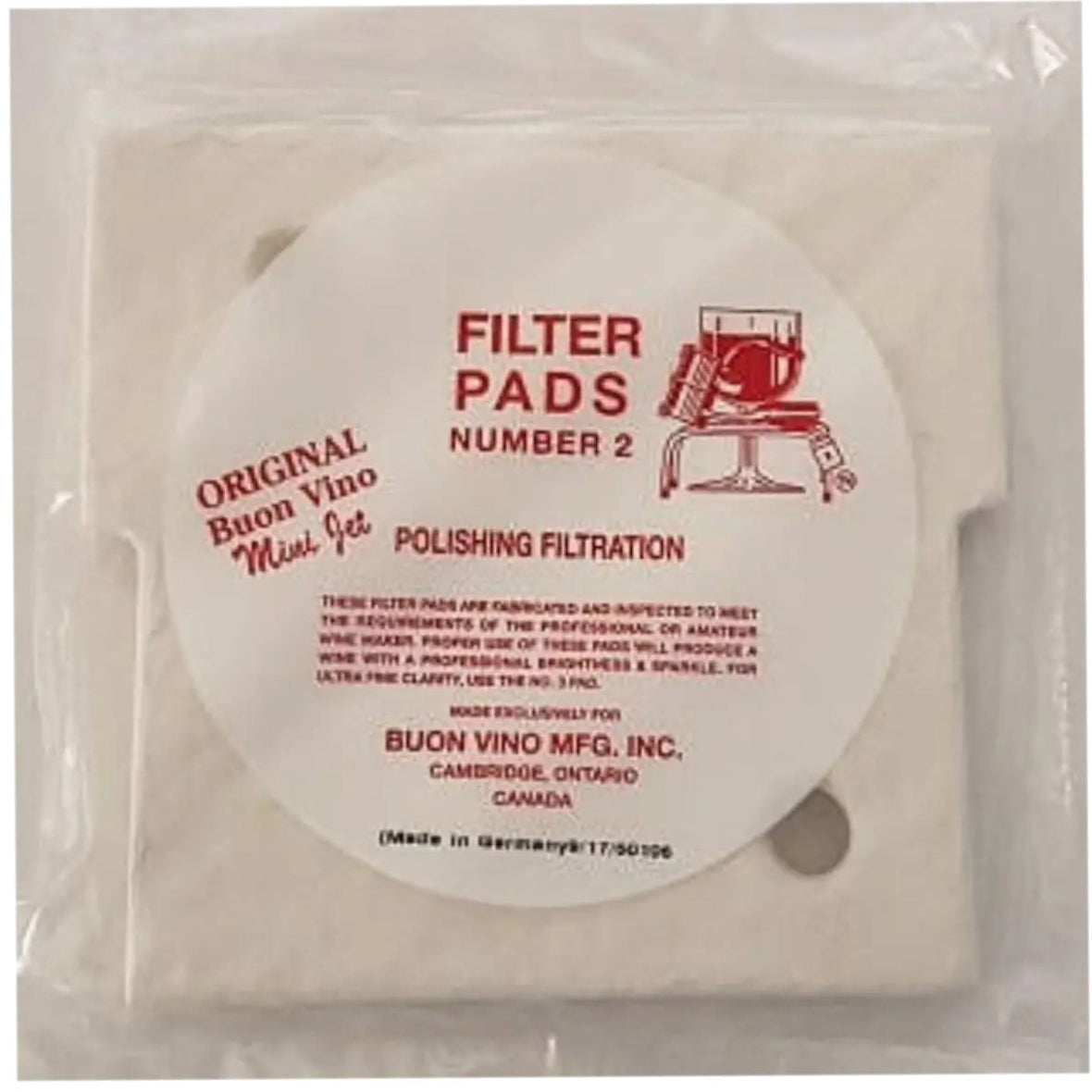 Buon Vino Mini Jet Filter No 2 Polish Pad