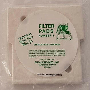 Buon Vino Minijet Filter No 3 Sterile Pad | The Home Brew Shop | 100584 - 7536