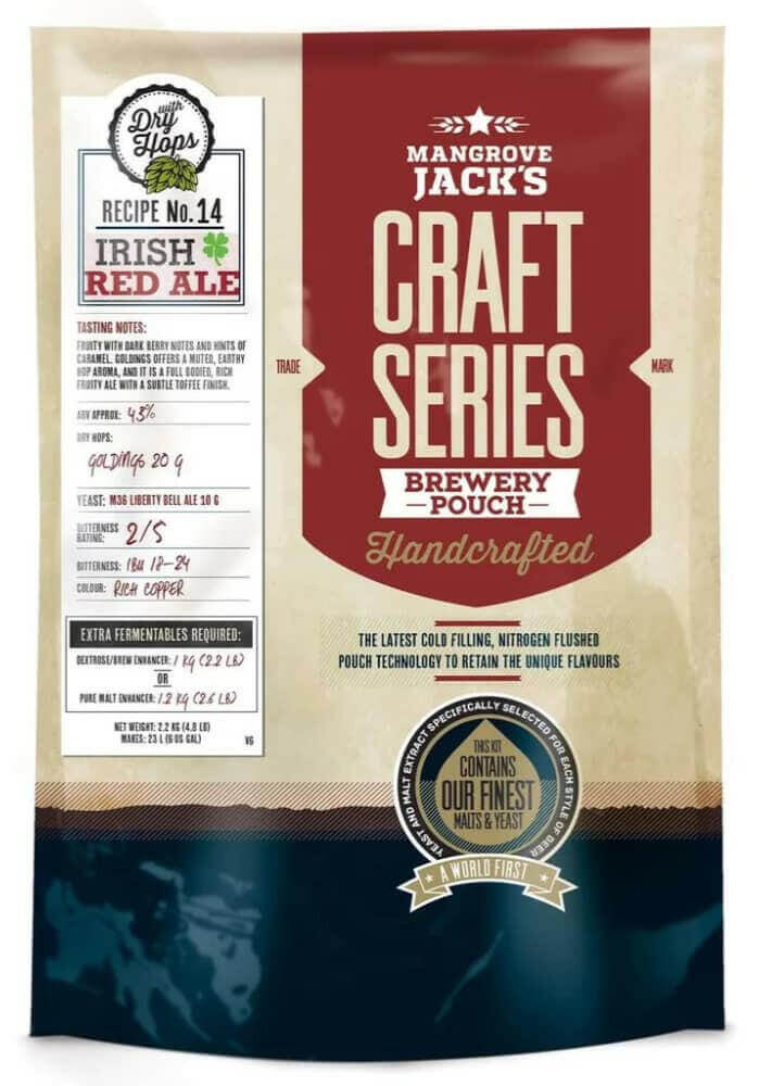 Irish Red Ale Beer Kit - Mangrove Jacks | The Home Brew Shop | 10582
