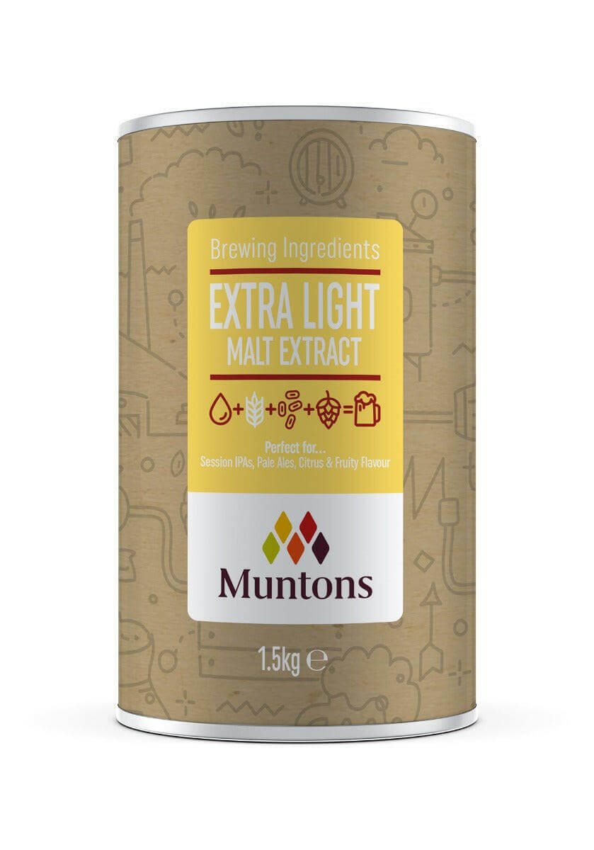 Muntons Extra Light Malt Extract syrup 1.5kg | The Home Brew Shop | 1708 - 7405