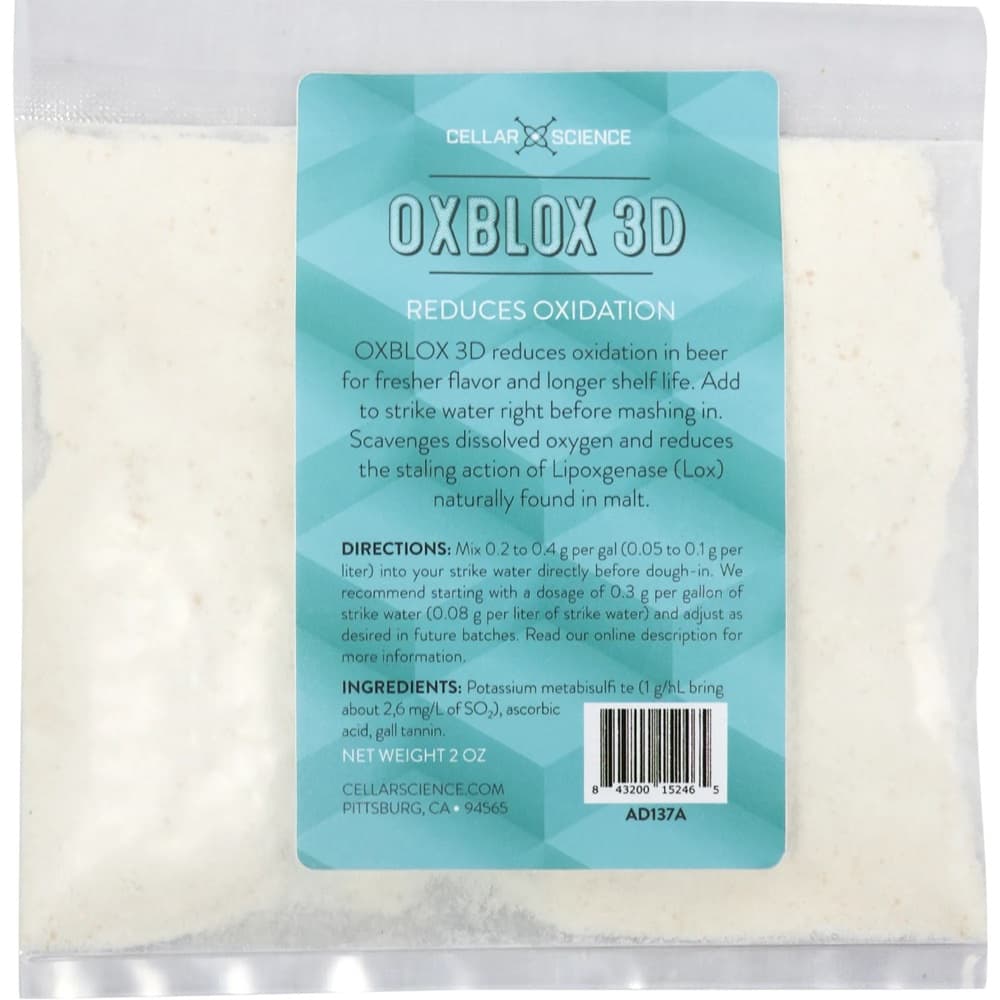 OXBLOX 3D | Dissolved Oxygen Reducer | Cellar Science | The Home Brew Shop | 36266