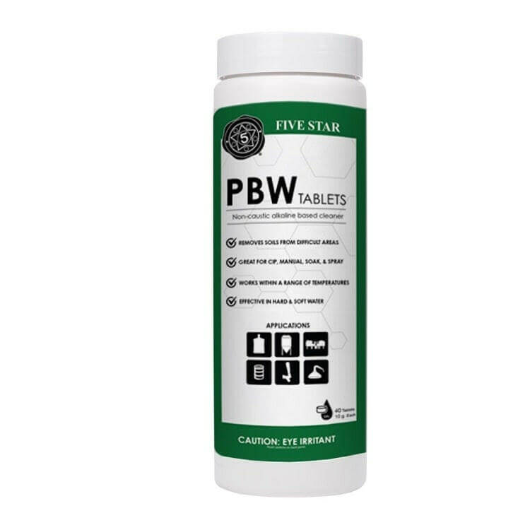 PBW Tablets 10g x 12 Five Star | The Home Brew Shop | 50363