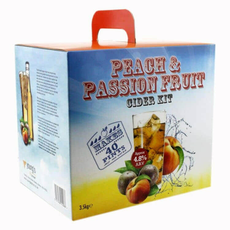 Peach & Passion Fruit Cider kit - Youngs | The Home Brew Shop | 1298