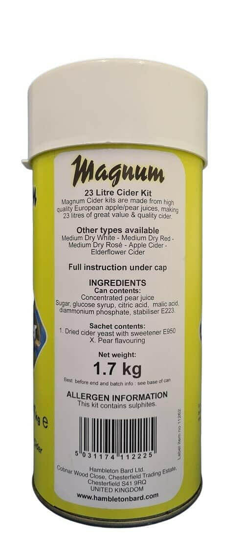 Magnum Pear Cider Kit 40 Pints | The Home Brew Shop | 101130 - 11222