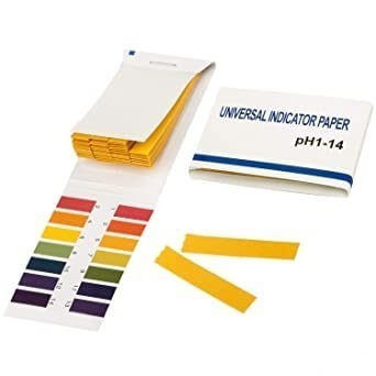 pH 1-14 Indicator Strips x 80 - Pack of 80 universal indicator paper strips for precise pH testing.
