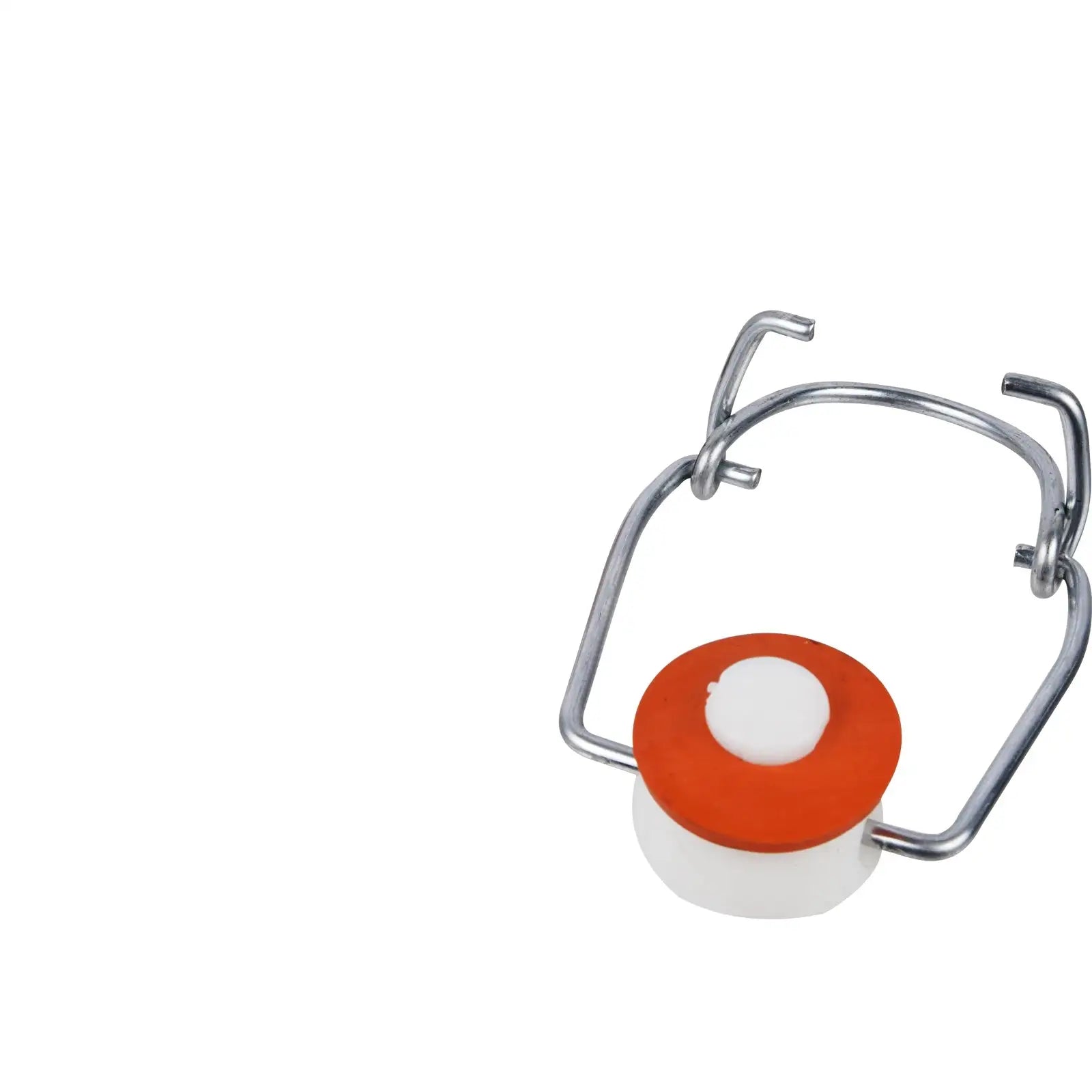 Replacement Plastic Flip Top Cap with wire closure and gasket, ideal for flip top bottles, made in Italy.