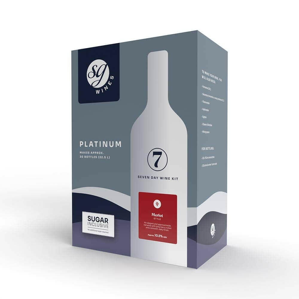 Merlot Wine Kit - Platinum - SG Wines | The Home Brew Shop | 1059