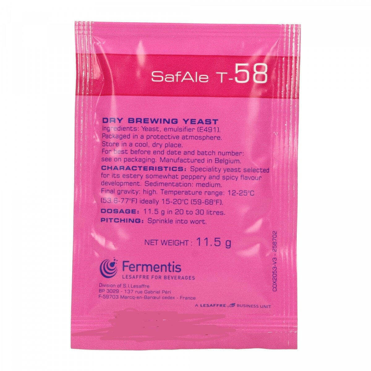 SafAle T-58 Beer Yeast BBE 04-2025 | The Home Brew Shop | 100357- 40716