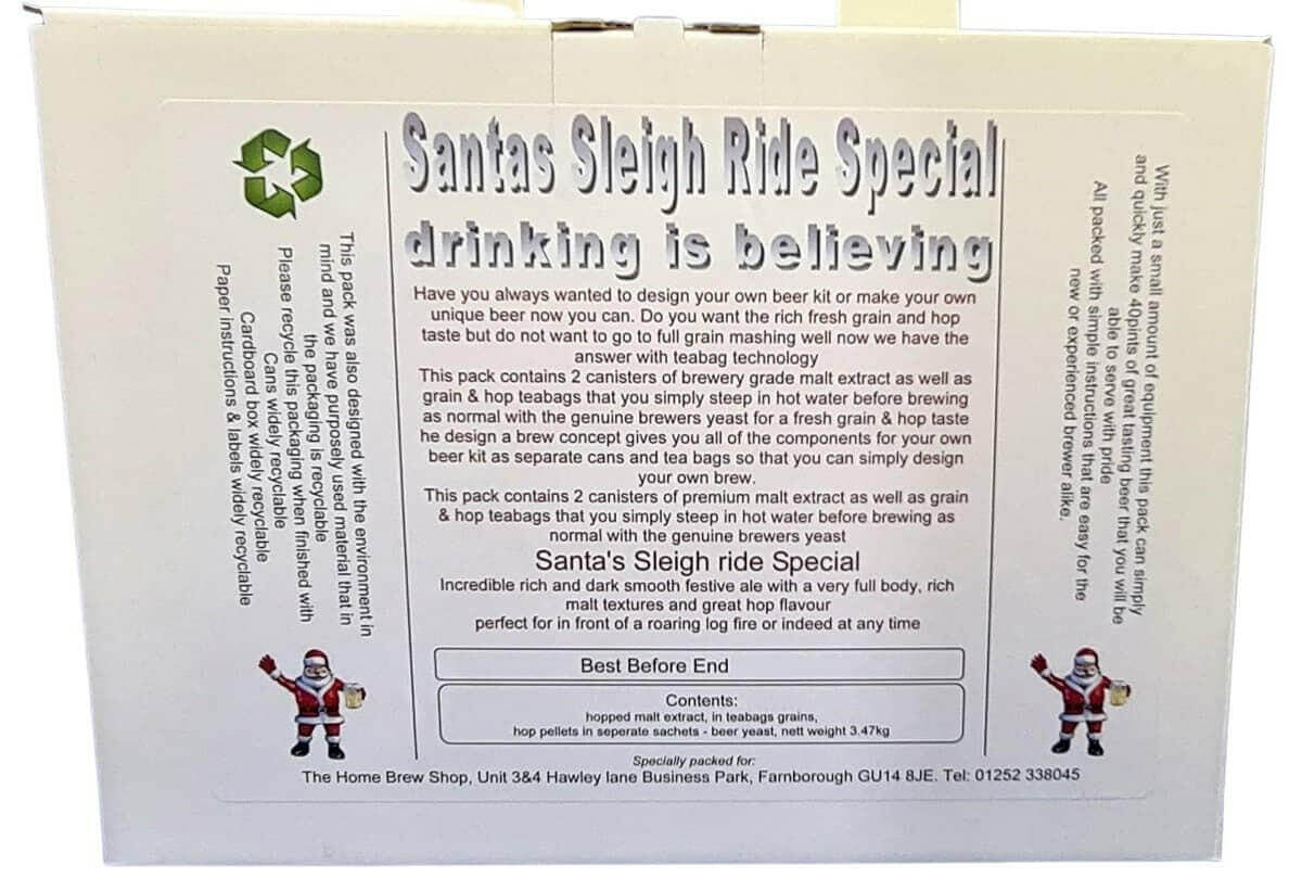 Santas Sleigh Ride Special Beer Kit | The Home Brew Shop | 500006