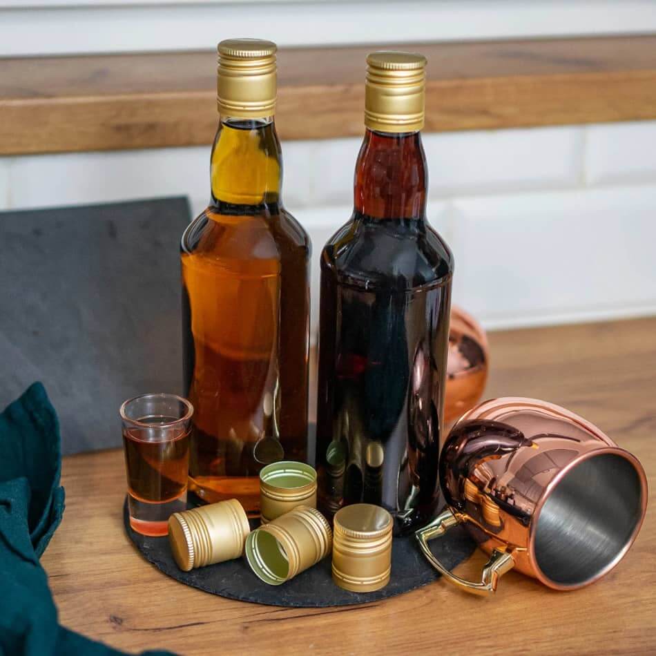 Screw Cap 31.5 x 24mm 6 Pack Gold | The Home Brew Shop | 634008