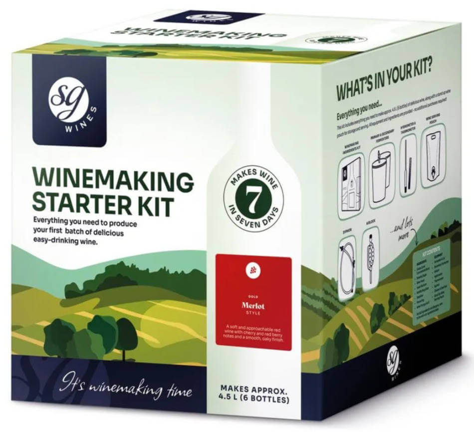 SG Wines Merlot Starter Kit | The Home Brew Shop | 1001