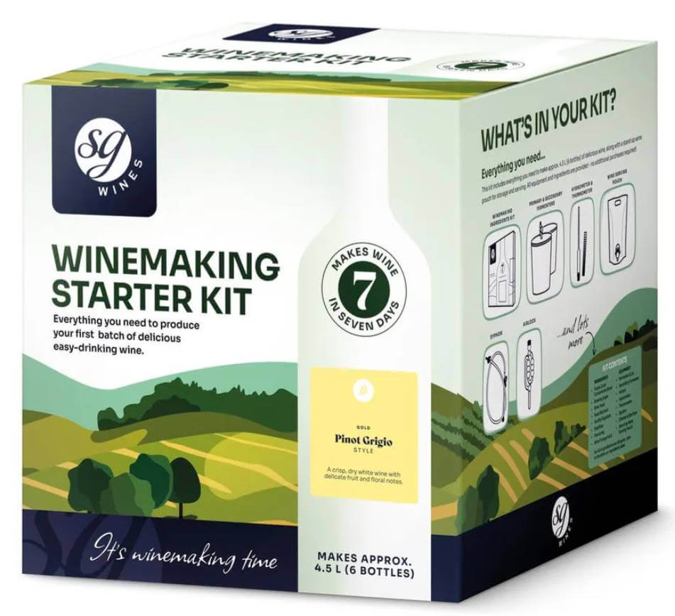 SG Wines Pinot Grigio Starter Kit | The Home Brew Shop | 1003