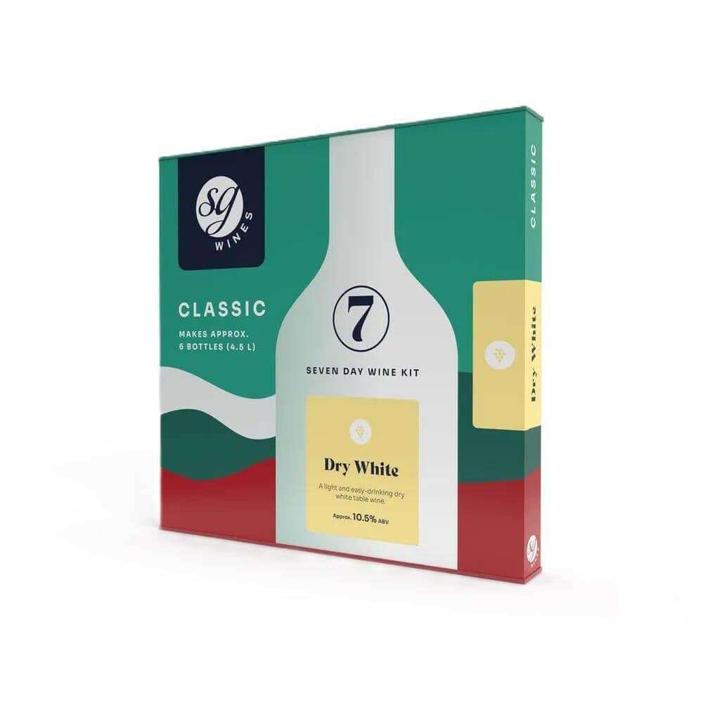 Dry White Classic Wine Kit | SG Wines | 6 Bottle | The Home Brew Shop | 101595 - 1000