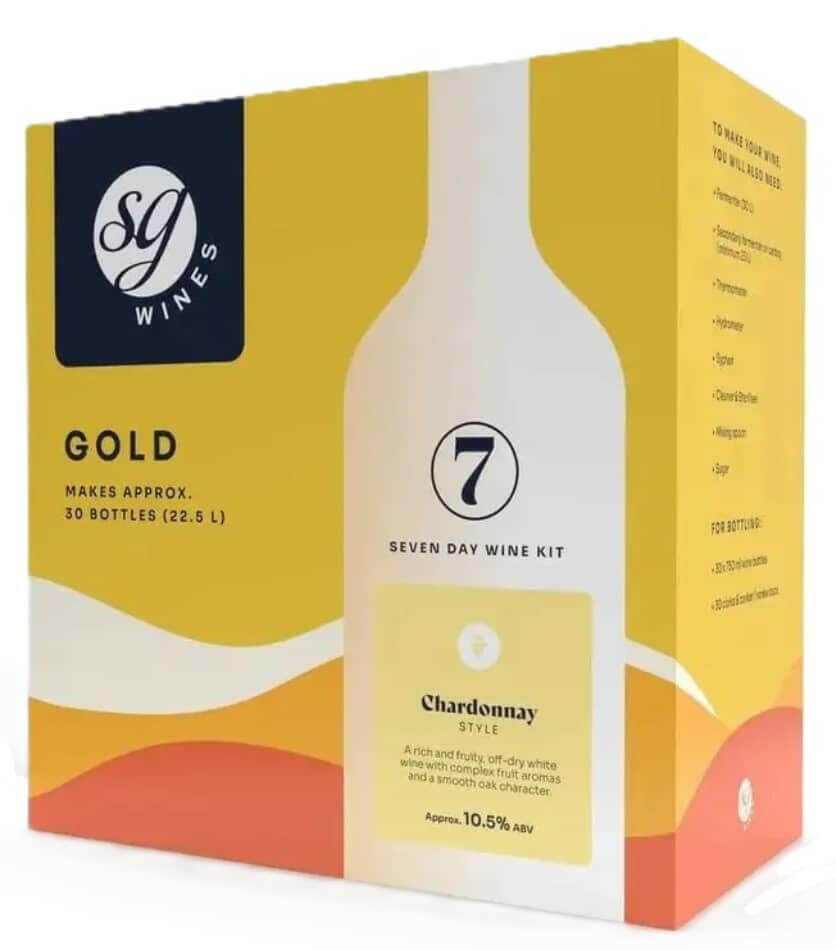 Chardonnay Wine Kit | 30 Bottle | SG Wines Gold | The Home Brew Shop | 100955 - 1042