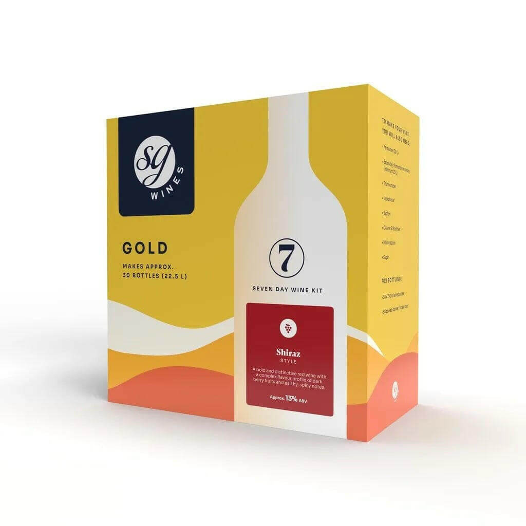 Shiraz Wine Kit | 30 Bottle | SG Wines Gold | The Home Brew Shop | 100963 - 1051
