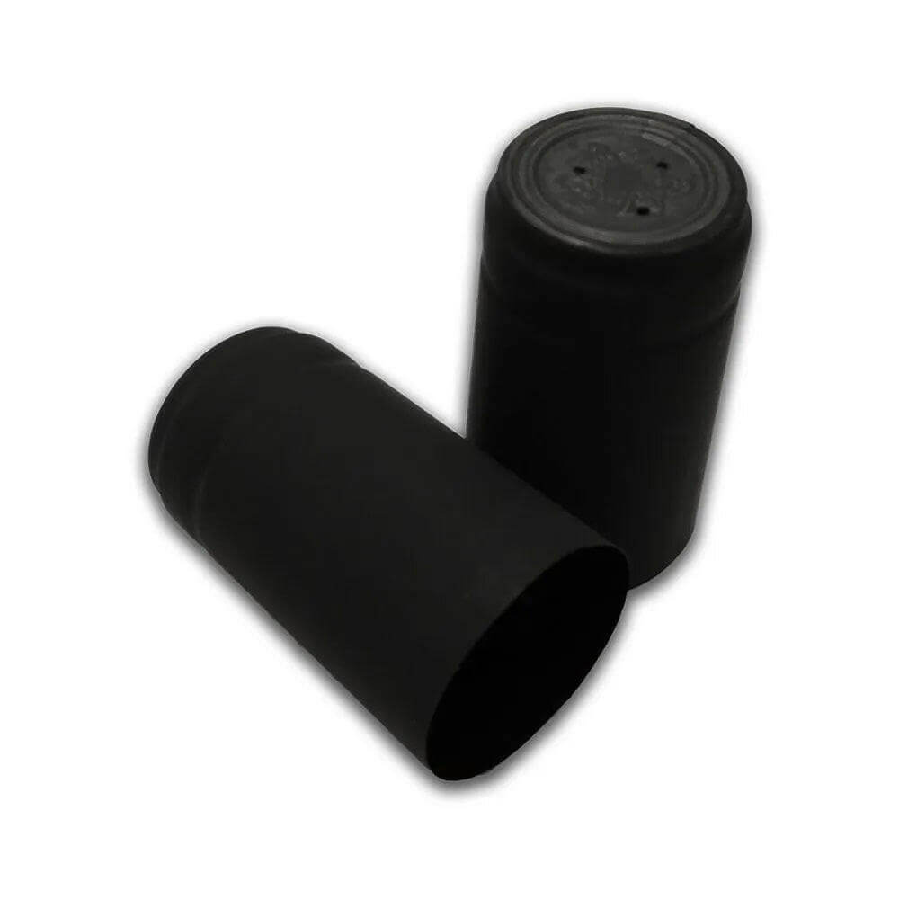 Shrink capsules - 30 Matt Black | The Home Brew Shop | 8280F - 7628