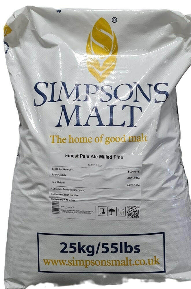 Maris Otter Pale Ale Malt 25kg Whole Grain - Simpsons - Best Before 05/05/2026 | The Home Brew Shop | 101176 - 53254