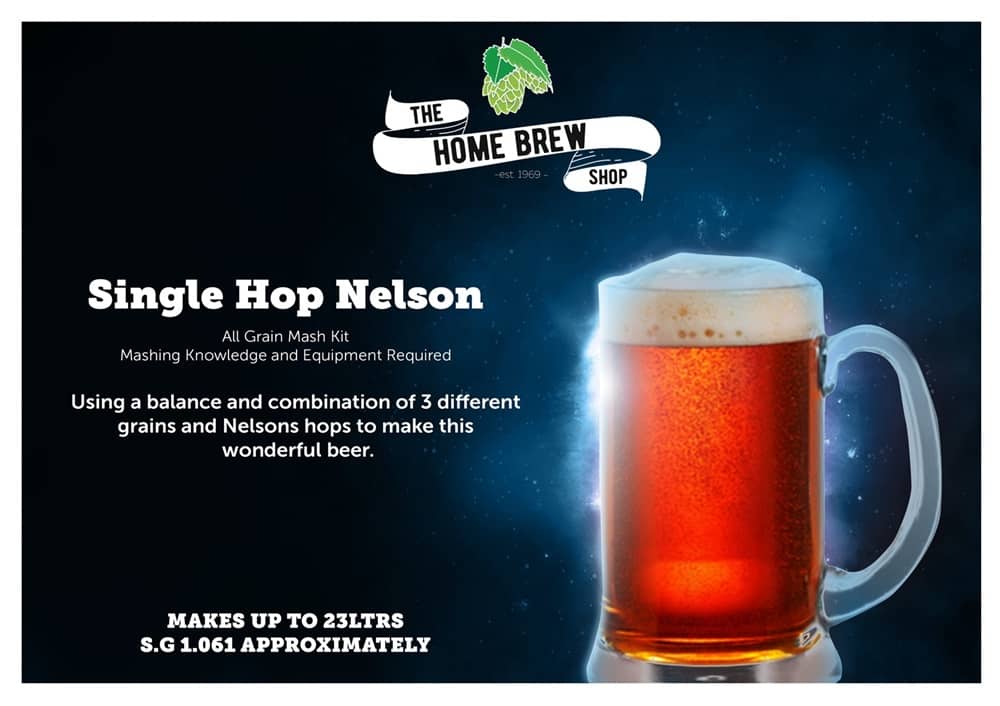 Single Hop Nelson - All Grain Mash Beer Kit | The Home Brew Shop | 513277