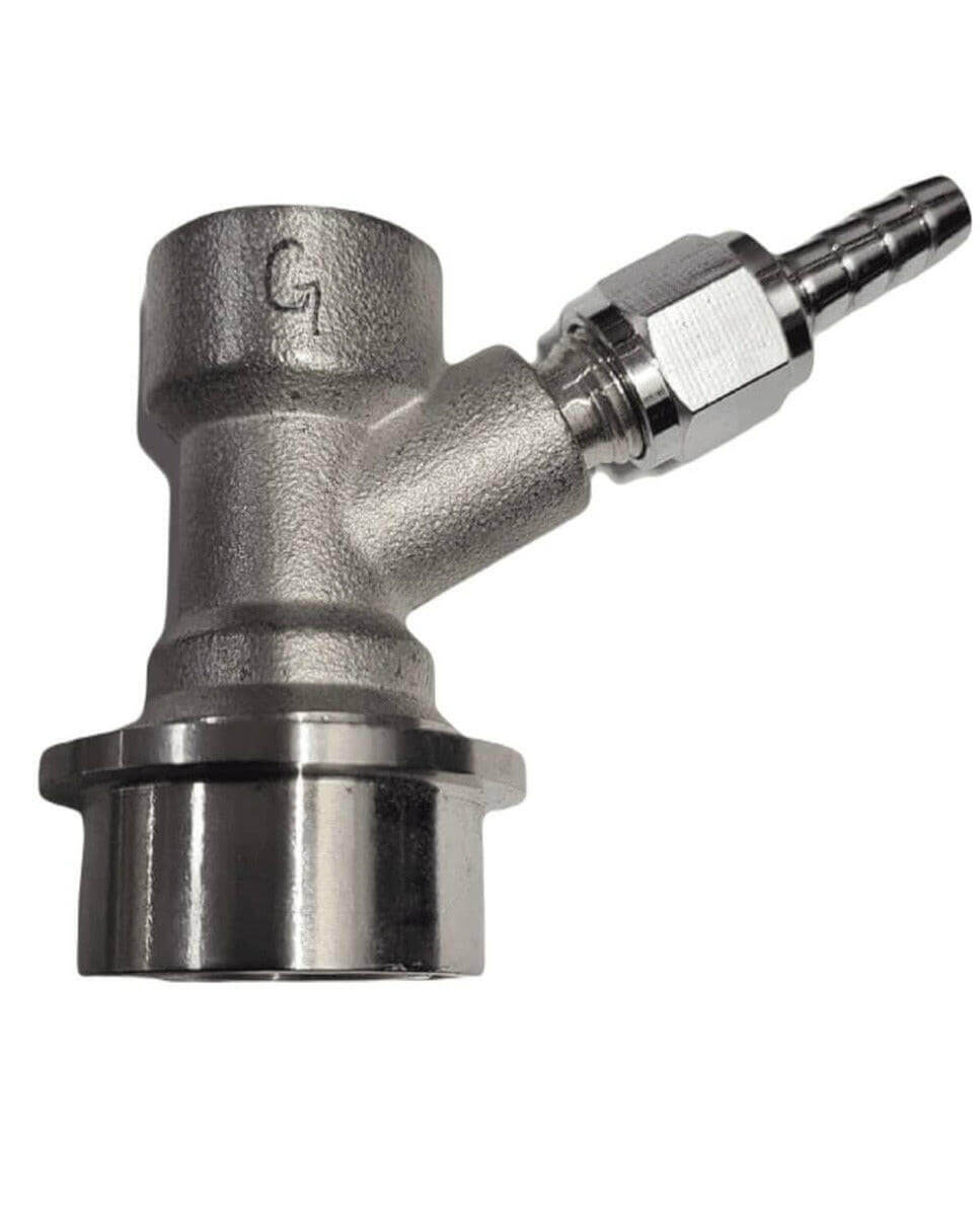 Stainless Ball Lock Disconnect - Gas In - With Barb | The Home Brew Shop | 846188