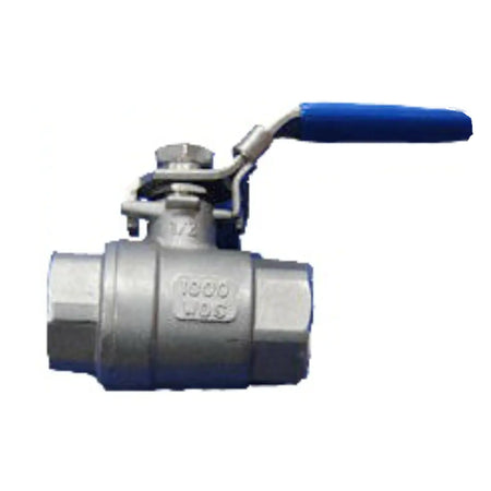 Ball Valve 2 piece Stainless Steel 316, 1/2" | The Home Brew Shop | 100142