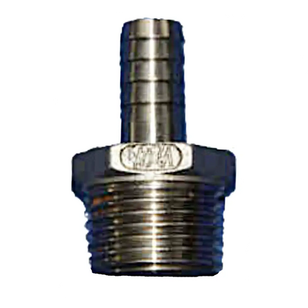 Stainless Steel 1/2" x 3/8" Barb | The Home Brew Shop | 846197