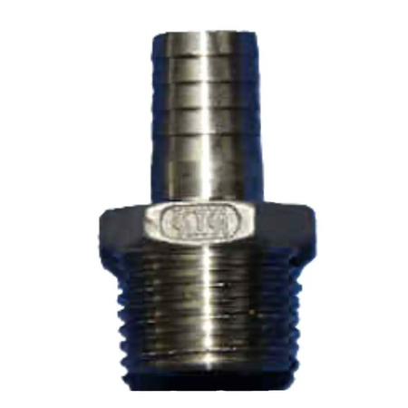 Stainless Steel 1/2" x 1/2" Barb | The Home Brew Shop | 846196