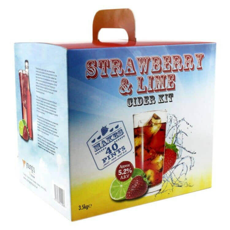 Strawberry & Lime Cider kit - Youngs | The Home Brew Shop | 1299