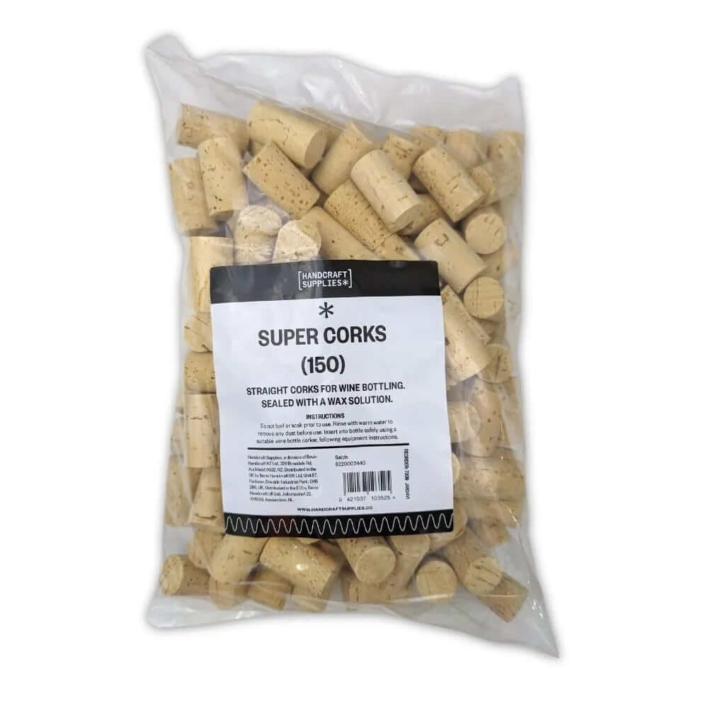 Super Wine Bottle Corks Waxed - 150 | The Home Brew Shop | 8192-7339