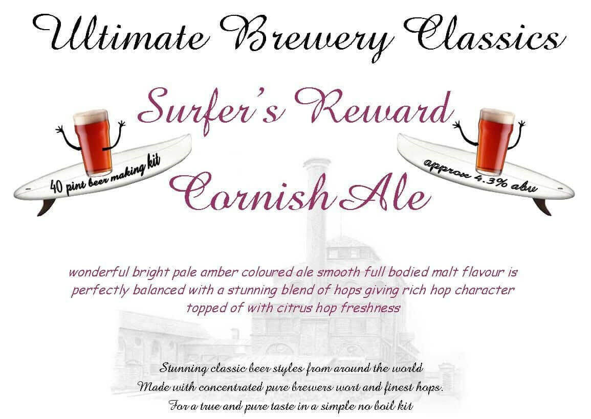 Ultimate Brewery Classics Surfers Reward Cornish Ale Beer Kit | The Home Brew Shop | 150080