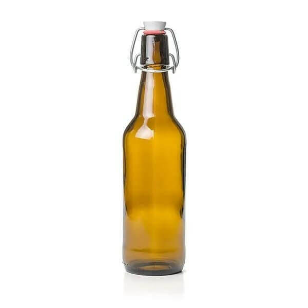 Swing Top Beer Bottles - Amber 500ml x 12 | The Home Brew Shop | 101402 - 7335