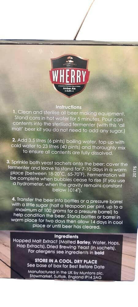Woodfordes Wherry Home Brew Kit - 40 Pint Real Ale | The Home Brew Shop | 101009 - 1764