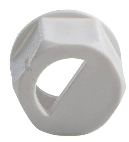 White 3/4" Tap with Anti Sediment Back Nut | The Home Brew Shop | 3100-02305