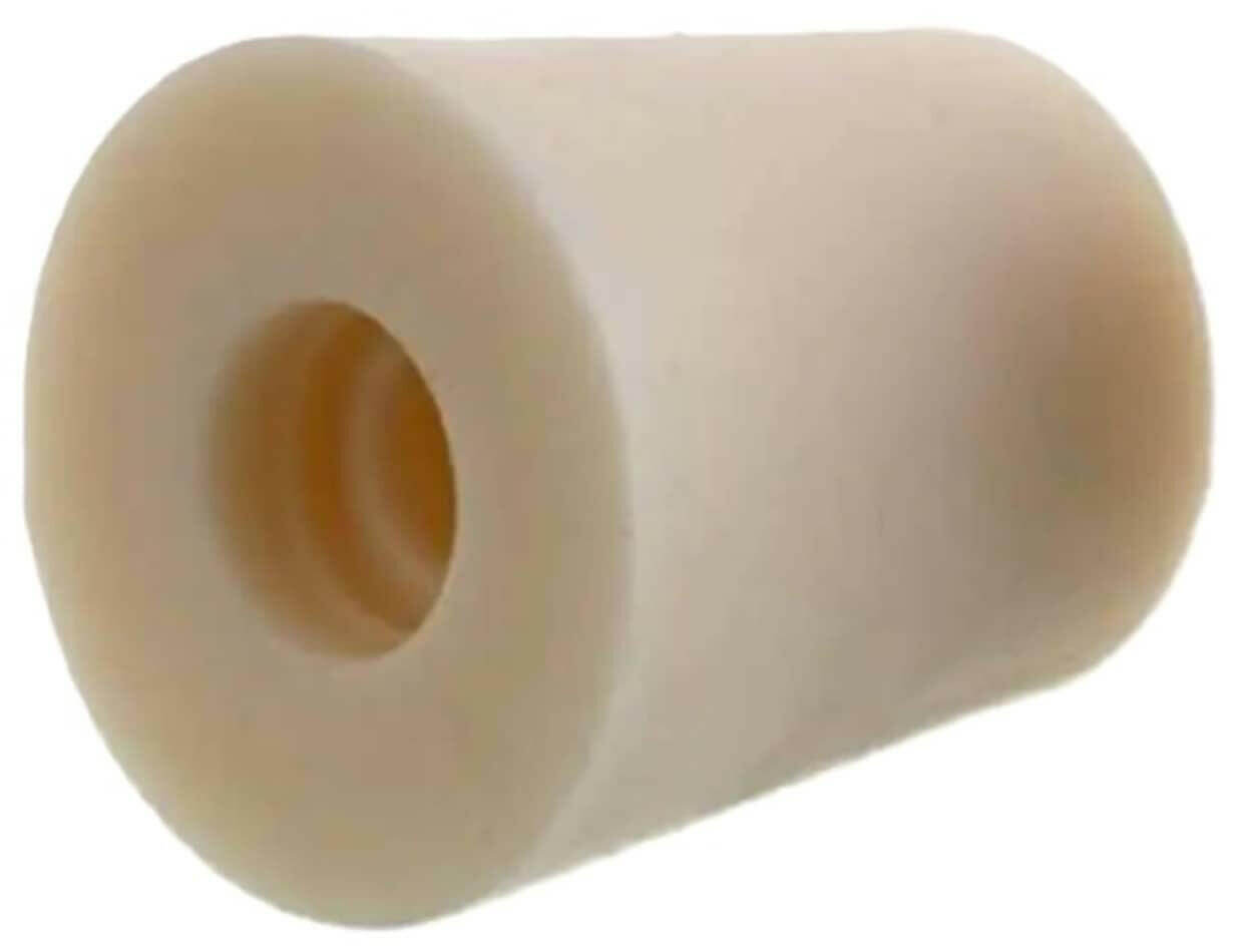 White DemiJohn Bung - With Hole | The Home Brew Shop | 14039