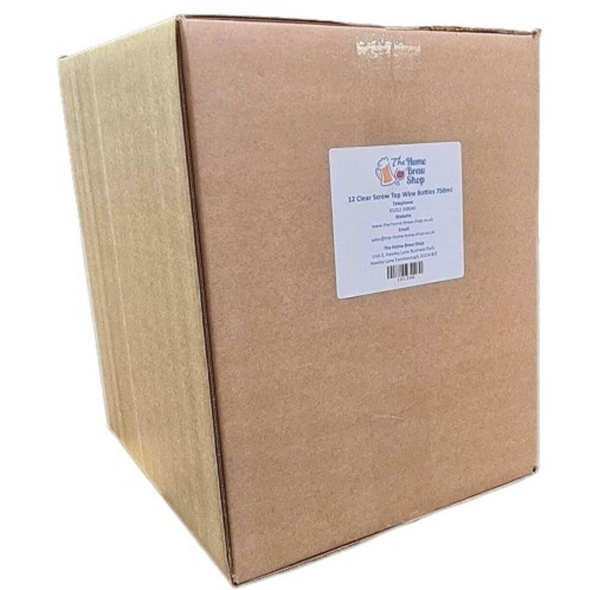 Wine Bottles Clear Glass 750ml - 12 pack | The Home Brew Shop | 8002-101398