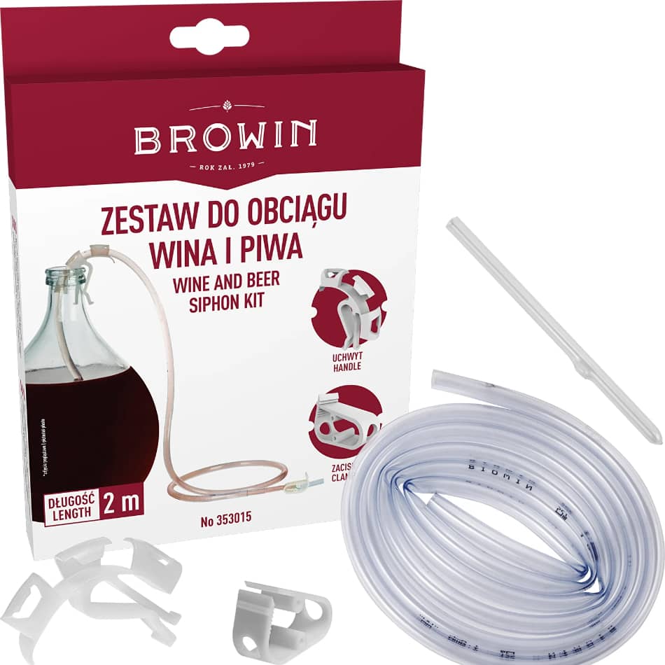 Wine siphon hose with handle and clamp | The Home Brew Shop | 353015