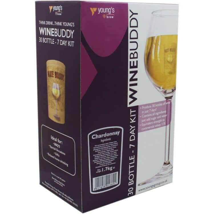 WineBuddy Chardonnay 30 Bottle Wine Kit | The Home Brew Shop | 101352 - 1660