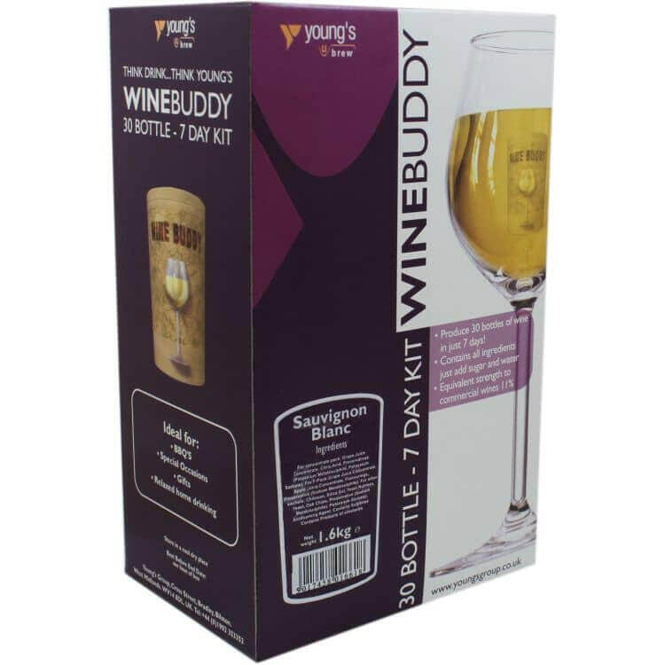 WineBuddy Sauvignon Blanc 30 Bottle Wine Kit | The Home Brew Shop | 1661