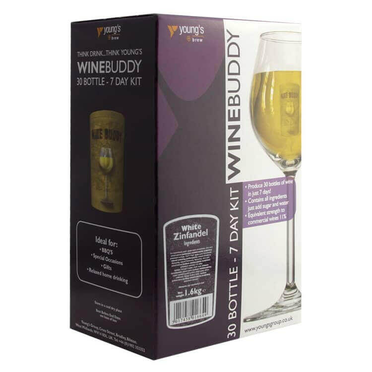 WineBuddy Zinfandel White Wine kit (Rose) - 30 Bottle Wine Kit | The Home Brew Shop | 1664