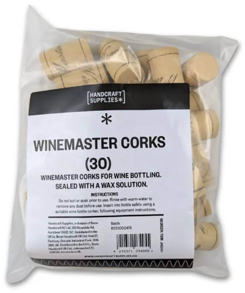 Winemaster Corks 30 Pack | The Home Brew Shop | 8190