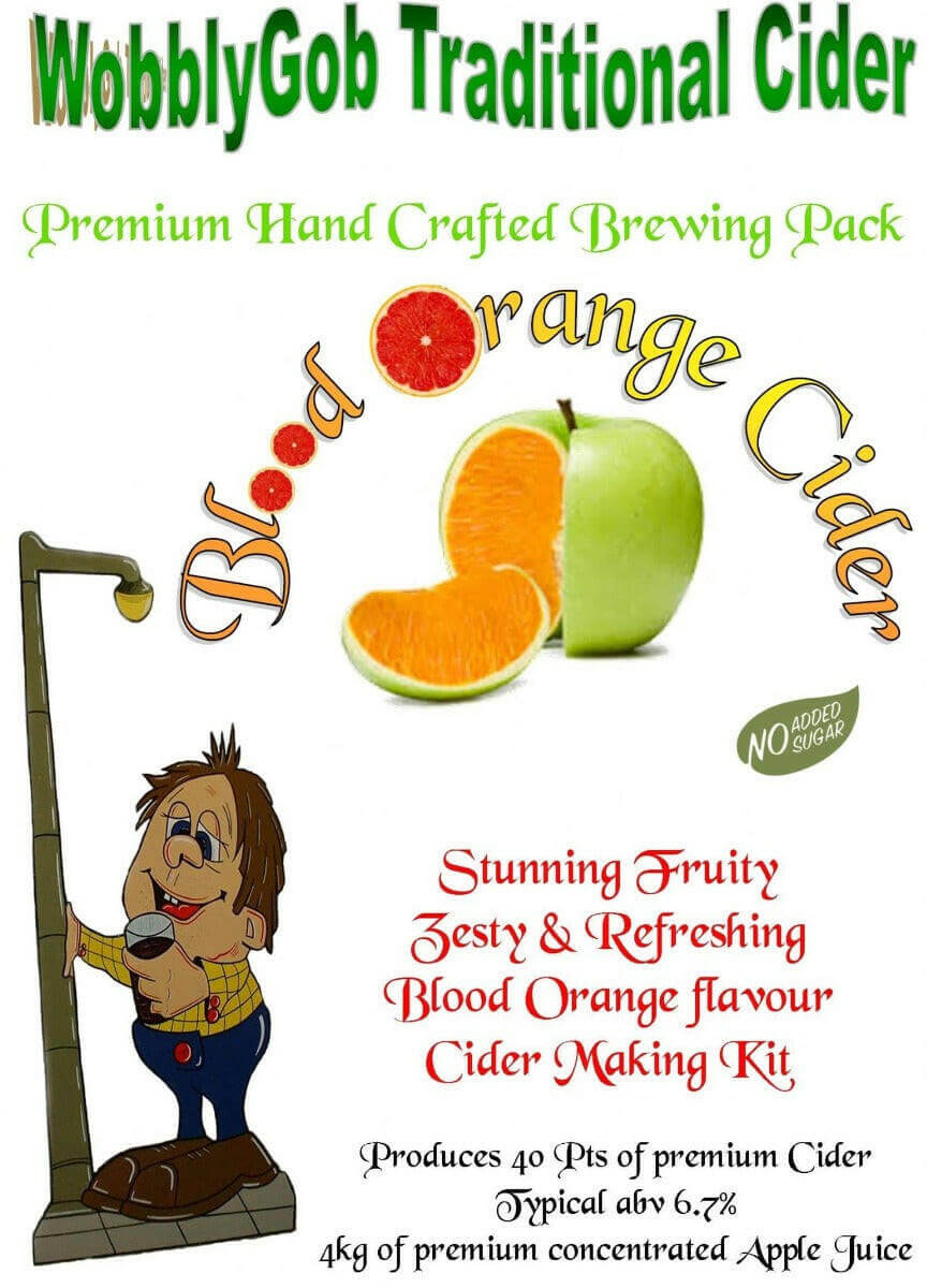 WobblyGob Blood Orange Cider Kit | The Home Brew Shop | 437652