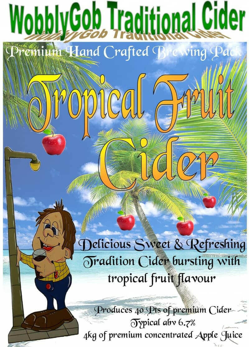 WobblyGob Tropical Fruit Cider Kit | The Home Brew Shop | 437658