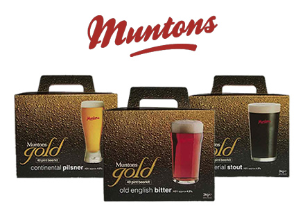 Muntons Gold 3kg Home Brew Beer Kits